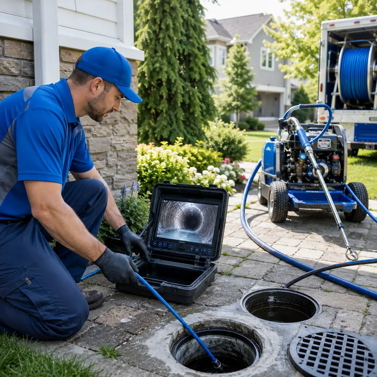 Outdoor drain cleaning professionals serving Midland, OH
