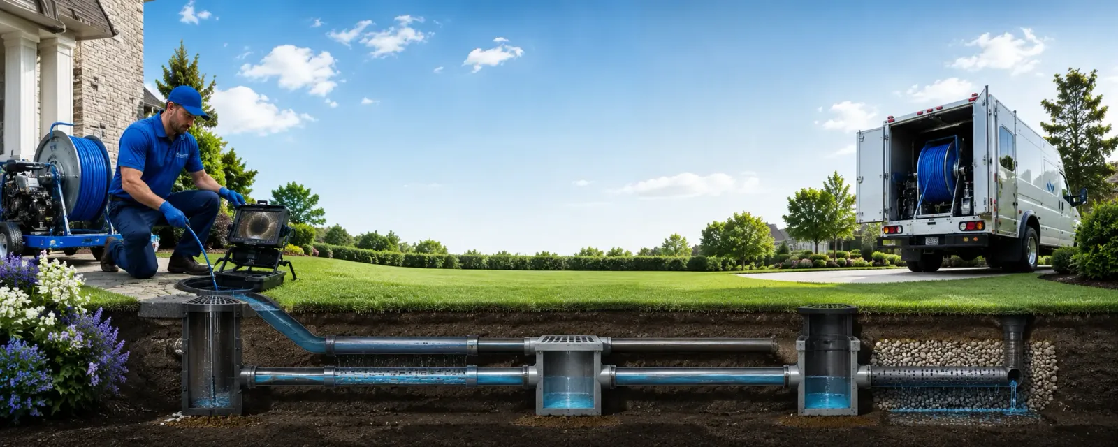 Outdoor drain cleaning information for Midland, OH